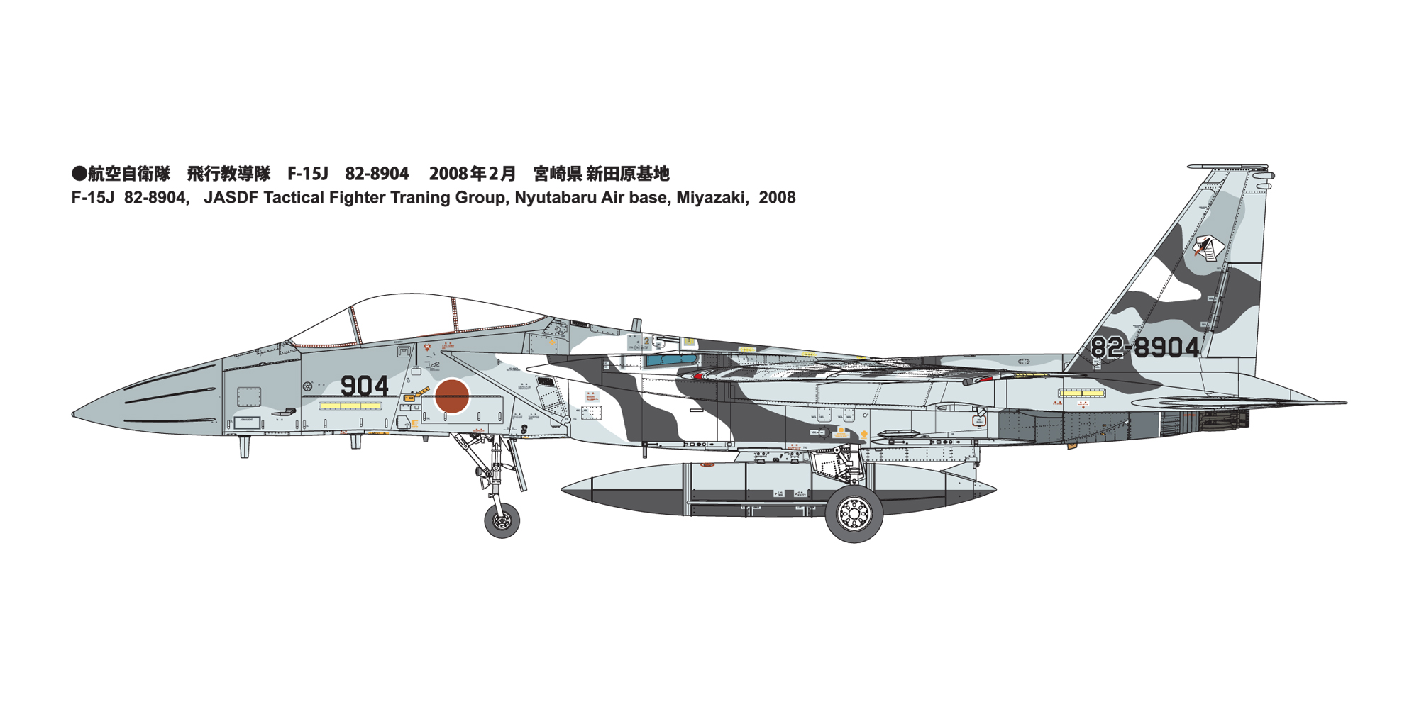 1/72 F-15Jアグレッサー[904号機ブラック／ホワイト]
